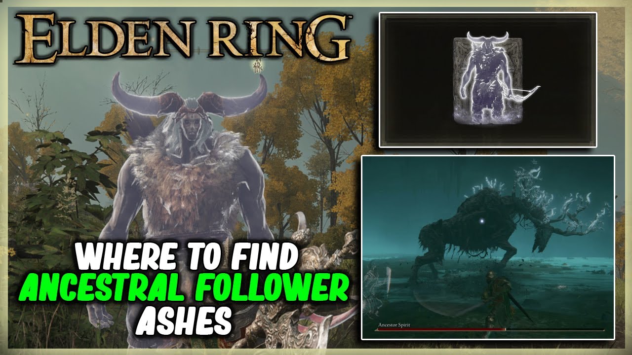 WHERE TO FIND THE ANCESTRAL FOLLOWER ASHES IN ELDEN RING LOCATION