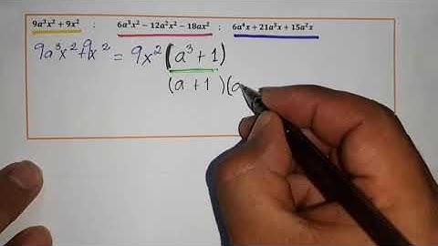 Máximo Común divisor de Monomios y Polinomios