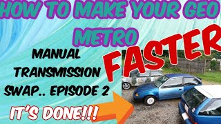 Finally! We NOW have a manual swapped Supercharged Geo Metro! #nonamenationals #supercharged #geo