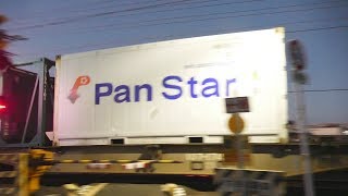 2019/02/01 JR貨物 朝の定番貨物列車5本 1068レにJR発電機＋Pan Starコンテナ