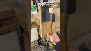 A Functional Door Handle Created From A Real Axe Tool