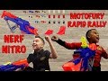 #ad EPIC STUNTS with Nerf Nitro Motofury Rapid Rally