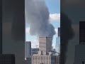 Distant Footage Shows Building Covered in Thick Smoke After U.S. Strike