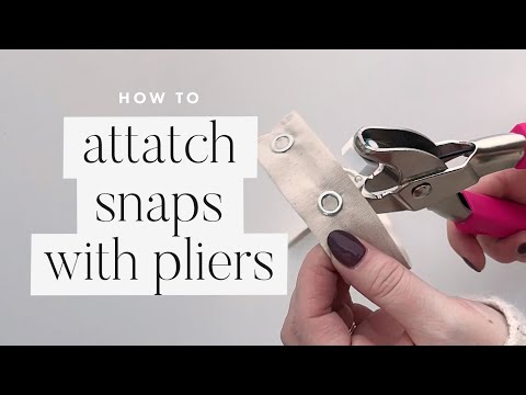 Attatch Snaps With Prym Pliers