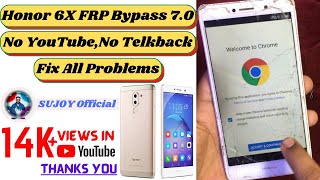 Honor 6X FRP Bypass 7.0 2021 || Without PC 💻 || No Youtube No TelkBack || Fix All Problem || BLN-L21