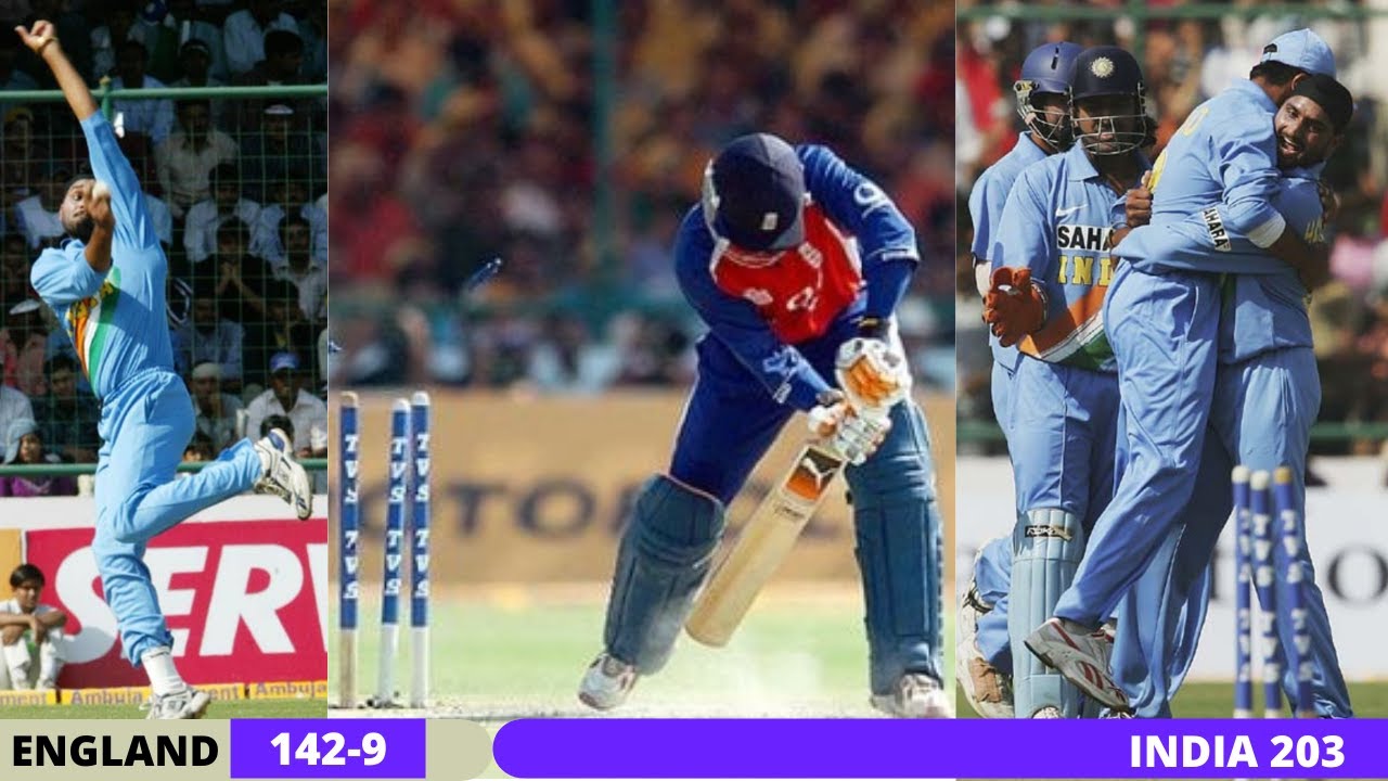 INDIA DEFEND 203 - LOW SCORE THRILLER INDIA V ENGLAND 2006 1ST ODI