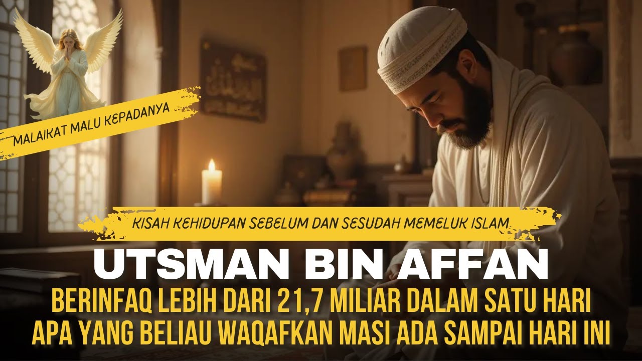 Kisah Utsman Bin Affan Lengkap! Dari Sebelum Masuk Islam, Hingga Peran Sedekahnya di jalan Allah