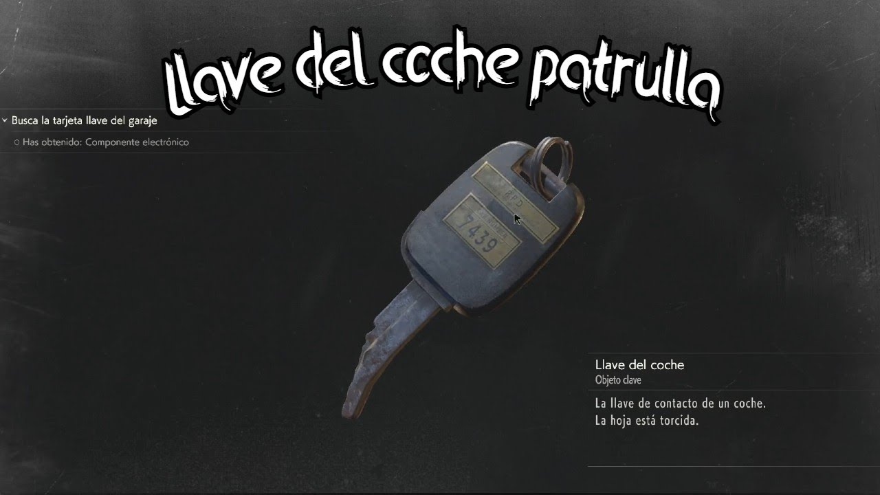 Llave del coche patrulla culata de pistola (Matilda) Resident Evil Llave del coche patrulla culata de pistola (Matilda) Resident Evil