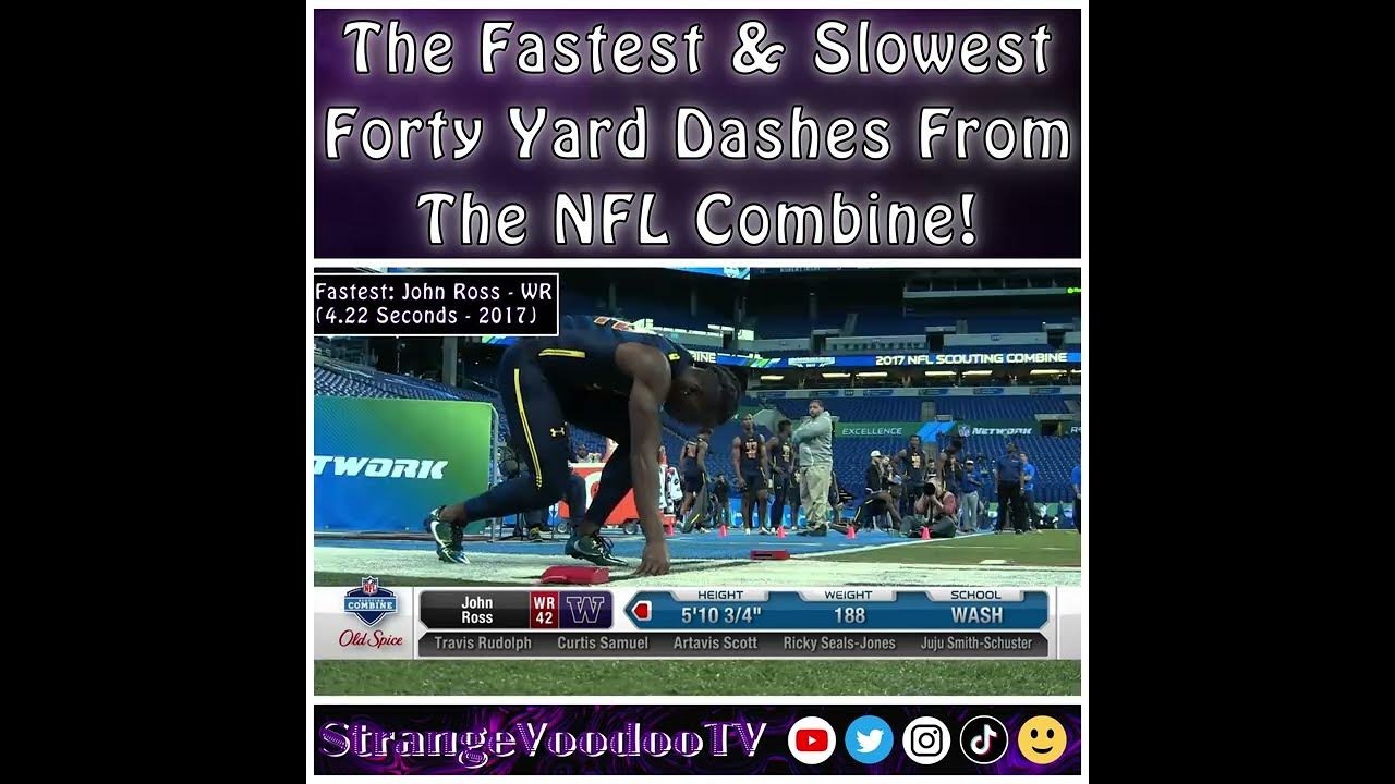 The NFL Combine's Fastest & Slowest 40 Yard Dashes! YouTube