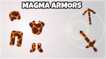 MCPE MAGMA ARMORS USING COMMANDS: MINECRAFT PE 1.1.4