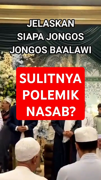 SULITNYA POLEMIK NASAB? #habib #habaib #baalawi #imadudin