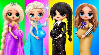 M3GAN, Wednesday and the Princesses Become Moms! 30 DIY Crafts for LOL Dolls screenshot 5