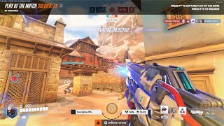 23K DMG! GALE SOLDIER 76 SEASON 10 TOP 500 GAMEPLAY OVERWATCH 2 TOP 500