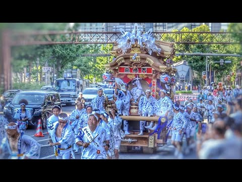 天神祭2023 陸渡御 天満市場地車講 だんじり 大阪天満宮 出発~ 2023.7.25