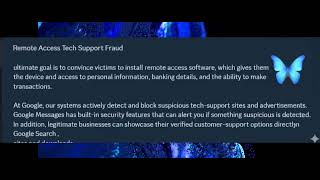 REMOTE ACCESS TECH SUPPORT FRAUD