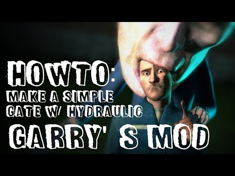 Garry's mod | How to make a Simple Gate w/ Buttons