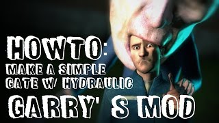 Garry's mod | How to make a Simple Gate w/ Buttons