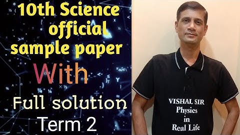 science class 10 official sample paper with full solution for term 2(2021-22)