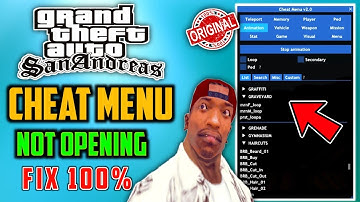 GTA San Andreas - Cheat Menu Not Opening Fix 100%