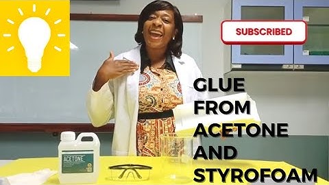 Making GLUE From Styrofoam And Acetone | Easy Science Experiment  | Science Project