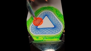 Endless Rotations of this triangular Spirograph Pattern! #shorts #asmr #spirograph