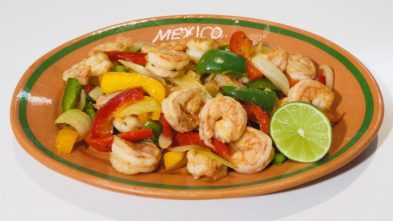FAJITAS DE CAMARÓN RECETA FÁCIL Y DELICIOSA YouTube