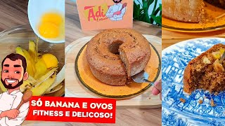 Você sabia que dava pra fazer essas receitas saudáveis só com banana e ovos?!