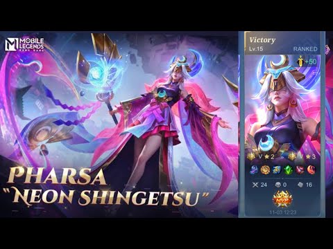 Nova Skin Shingetsu Neon da Pharsa Mobile Legends Bang Bang 