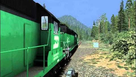 EMD SD40-2 dynamic brake sound demo. RailWorks 2014