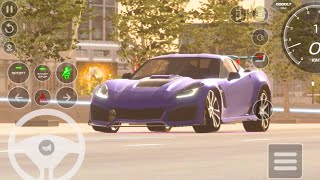 CAR DRIVING SCHOOL SIMULATOR - CHEVROLET CORVETTE 2025 🔥🤯💥 screenshot 2