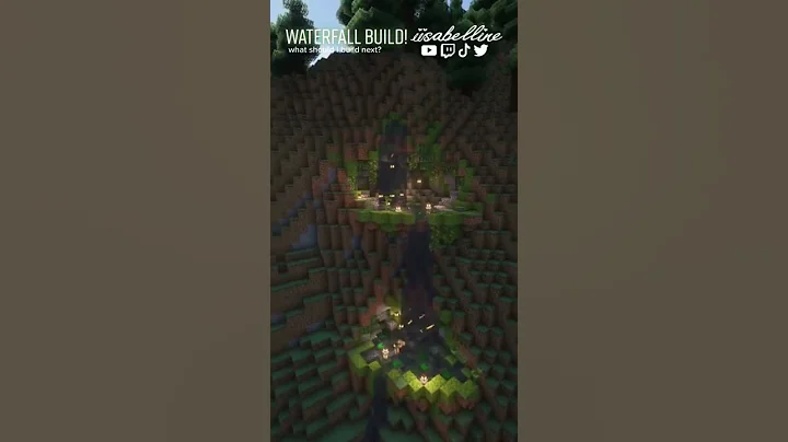 Minecraft Waterfall Build