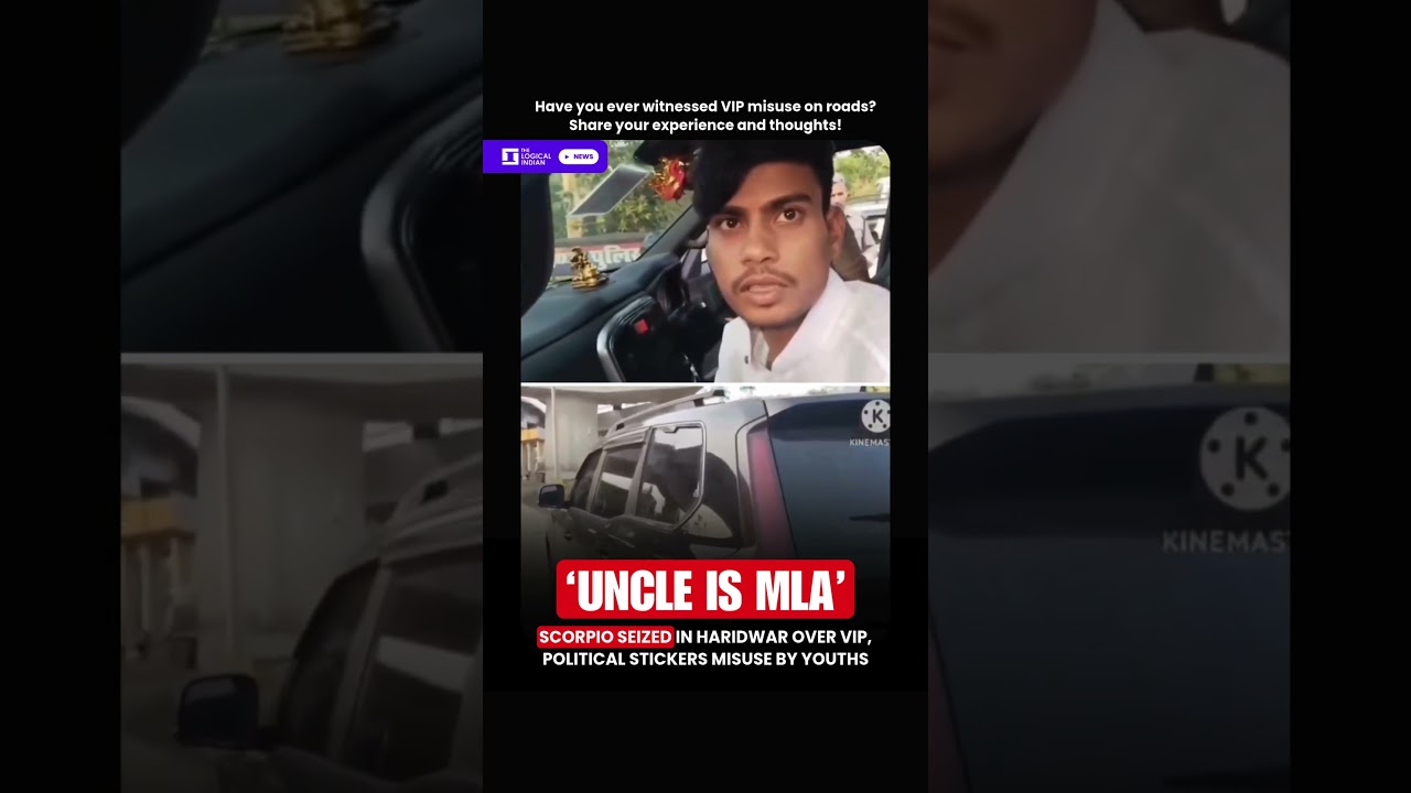 Scorpio Seized in Haridwar Over VIP, Political Stickers Misuse by Youths