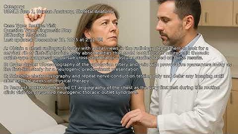 Skeletal Anatomy, Human Anatomy, USMLE Step 1 - Full Vignette with Extended Explanations