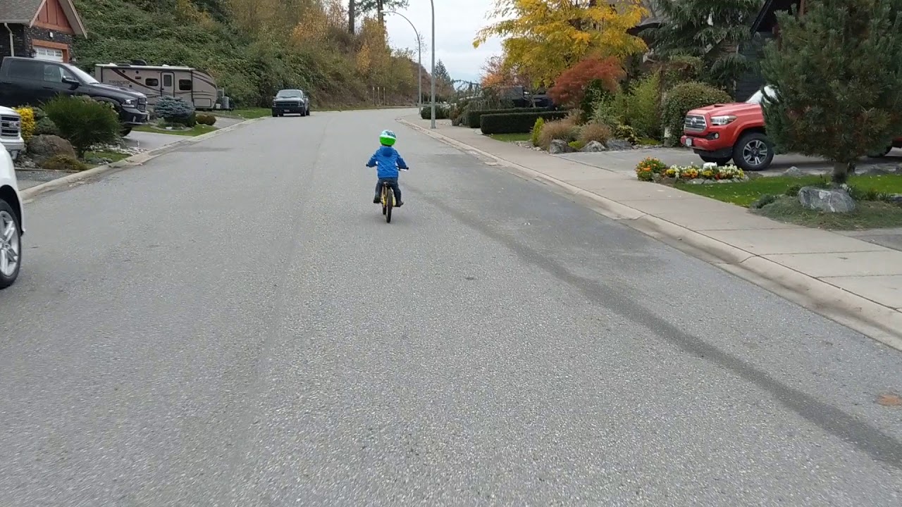 Oliver on his bike