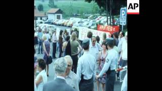 SYND 24 6 76 KISSINGER AND VORSTER MEETING IN OVERMAIS, BAVARIA