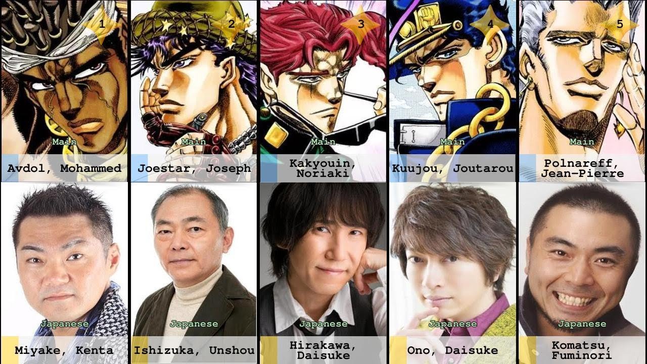 Stardust Crusaders Voice Actors Comment on JoJo Anime's 10th Anniversary