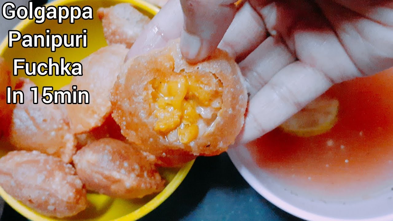 Road Jaisa Easy Panipuri Secret Recipe In 15min/Instant Golgappa Recipe/Perfect Fuchka Street Style