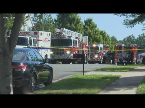 Man shot, crashes car into house; fire starts - YouTube