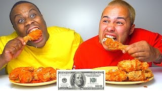 HOTTEST HOT FRIED CHICKEN IN THE WORLD!!! $200 CASH BET!!! GHOST PEPPER + CAROLINA REAPER