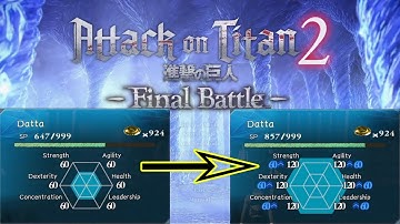 How to Max The Stats for Custom Character - AOT 2 Final Battle