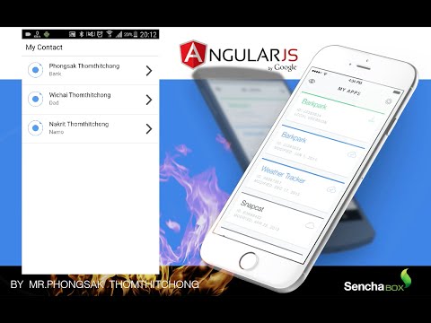 ionic ตอนพิเศษ 2. ตัวอย่างที่สำเสร็จแล้ว MyContact App (เราเอาความรู้จาก ตอนที่ 1 - 6 มารวมกัน)