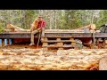 Log Cabin Layout with Measurements, Building an Off Grid Log Cabin Alone in the Wilderness, Ep2