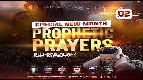 OH LORD SHOW ME MERCY//SPECIAL NEW MONTH PROPHETIC PRAYERS [DAY 2] || NSPPD || 2ND JULY 2025