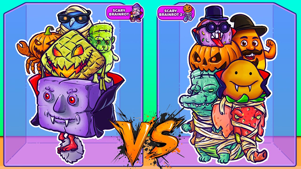 Merge Fellas: ITALIAN BRAINROT SCARY 1 vs BRAINROT SCARY 2 ⁉️ Boss + Boss I Reaching Max Level!