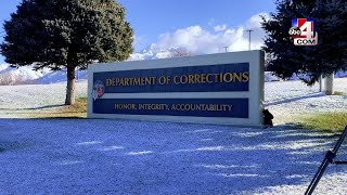 Families of inmates gather at the Utah Department of Corrections to protest removal of A/B schedule
