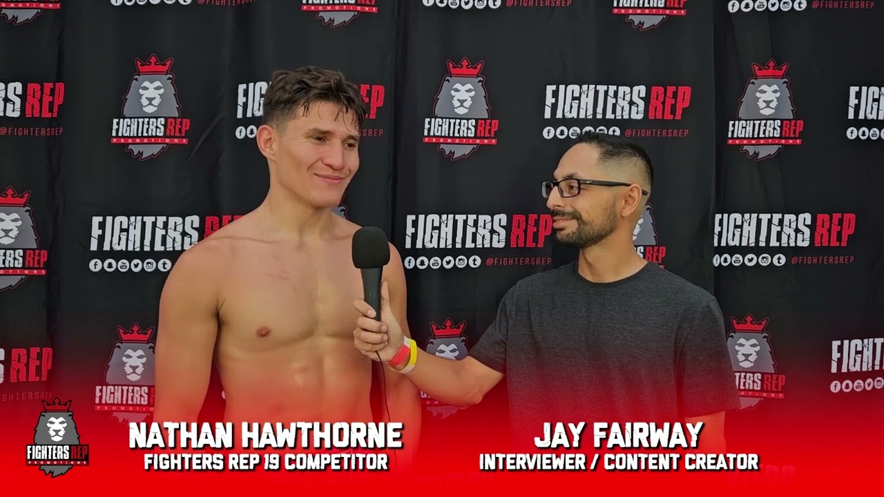 Nathan Hawthrone Post Fight Interview | Fighters Rep 19
