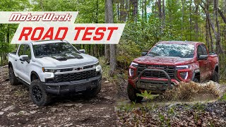 2023 Chevrolet Silverado 1500 ZR2 Bison & GMC Canyon AT4X | MotorWeek Road Test