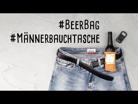 Sewing a BeerBag - a fanny pack for men for Father's Day //delari