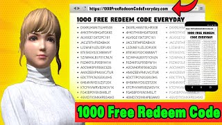 I Got 1000 Redeem Code in 5 Minutes😍🔥||  Redeem Code Website Revealed 🔥🤘 screenshot 3