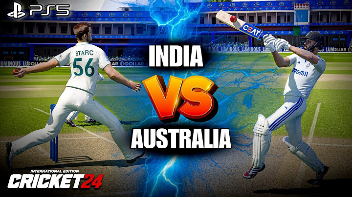 India vs Australia 1st Test Match Day 1: CRICKET 24 PS5 Gameplay| Ar Games League